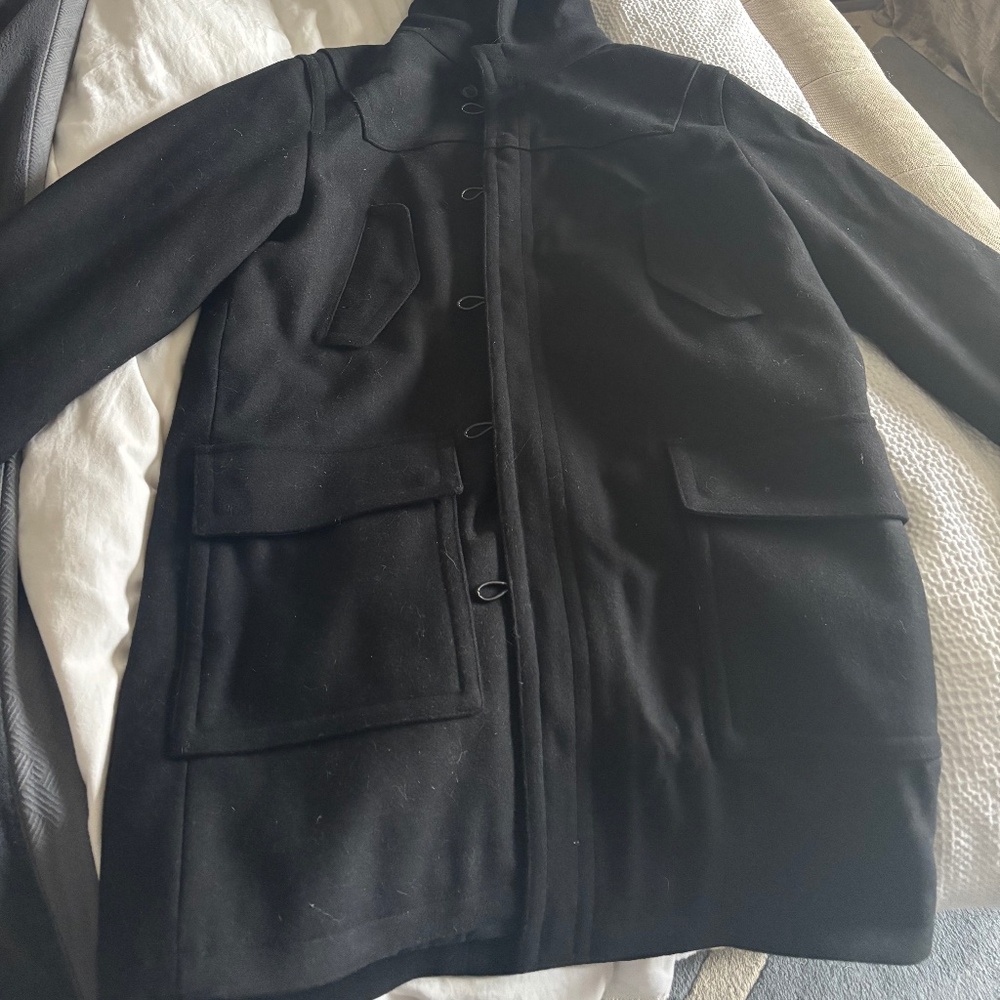 New banana republic man coat with hooded